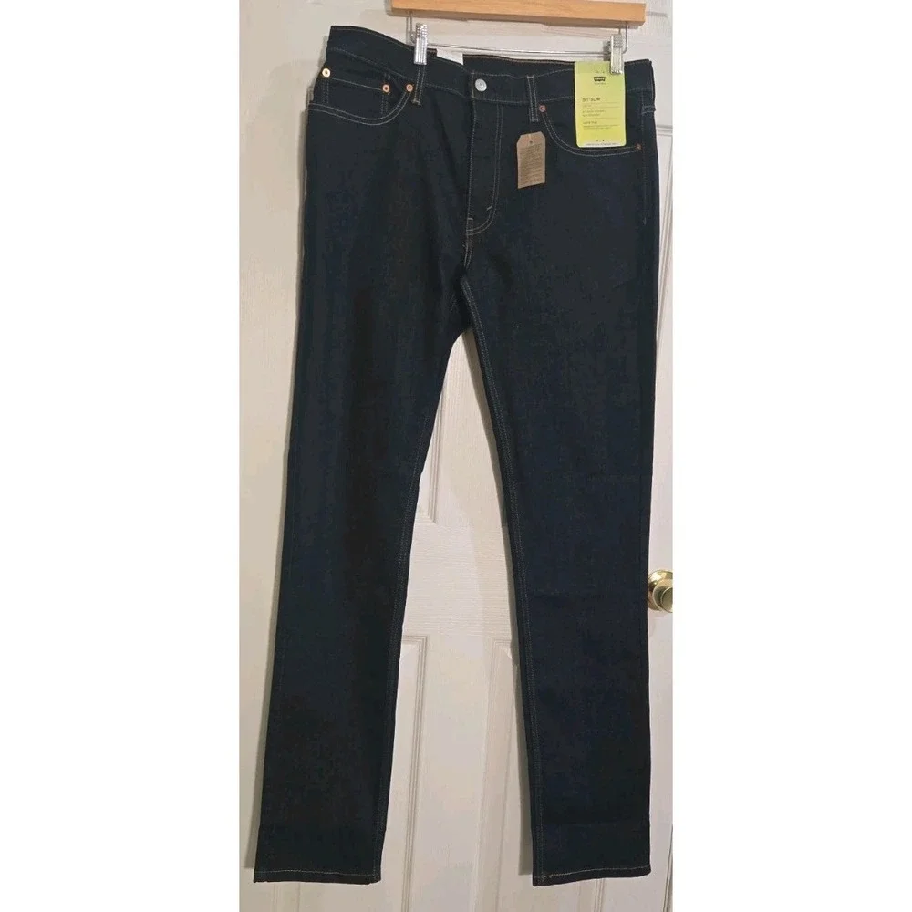 Levi's 511 Slim Jeans 36x38 Mens Stretch Sits Below Waist Slim Throughout NEW